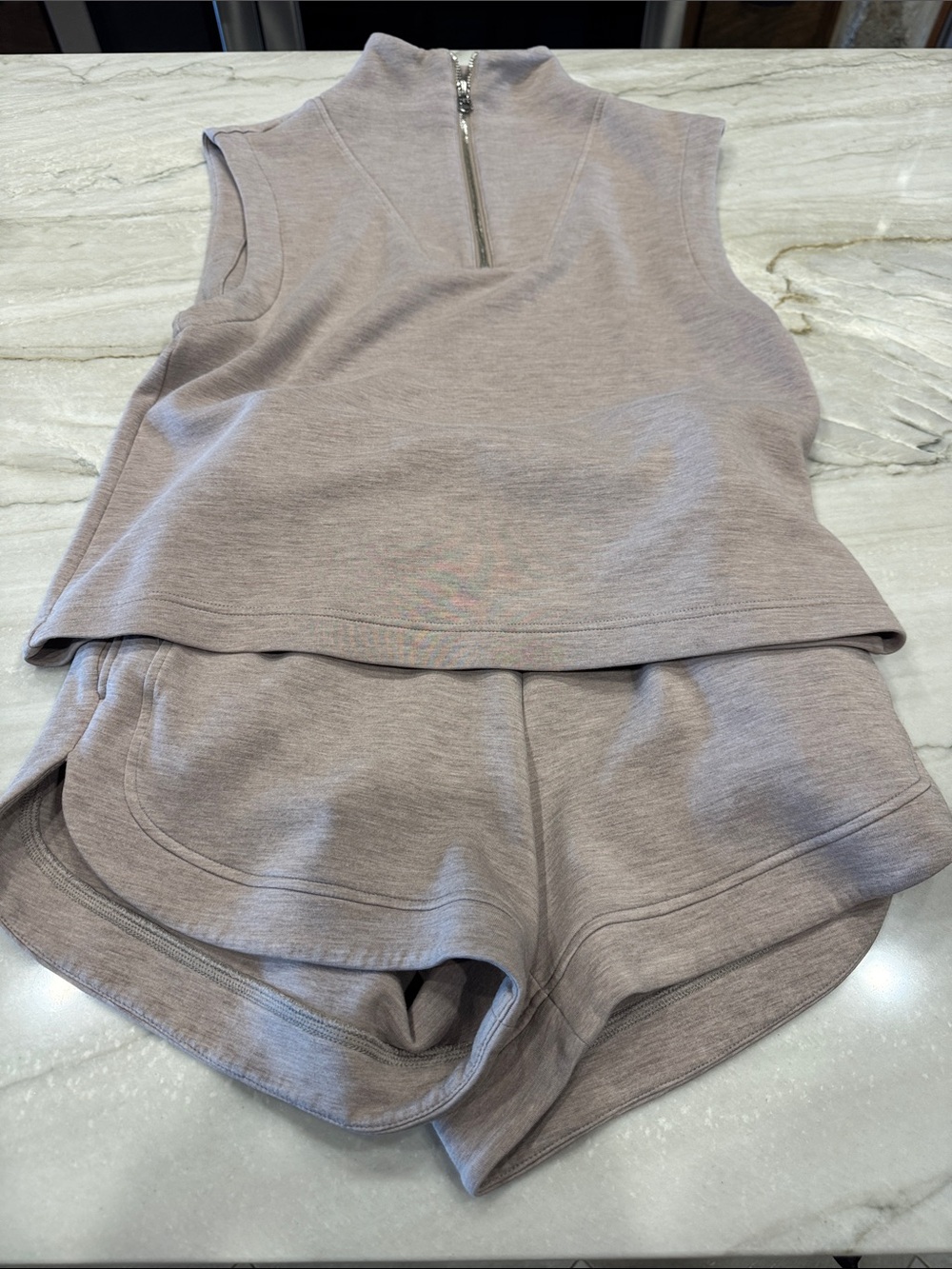 Varley Double Soft Set S/XS Magnolia Top Ollie Shorts